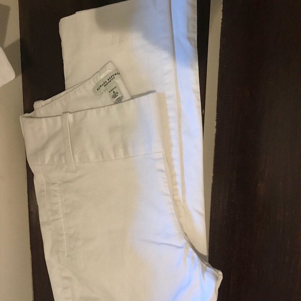 White Banana Republic slacks